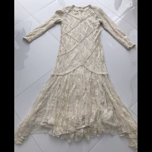 💎Off white custom made midi dressy dress